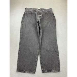 MOUSSY VINTAGE Jeans Womens 36 Gray Charcoal Wash High‎ Rise Straight Denim